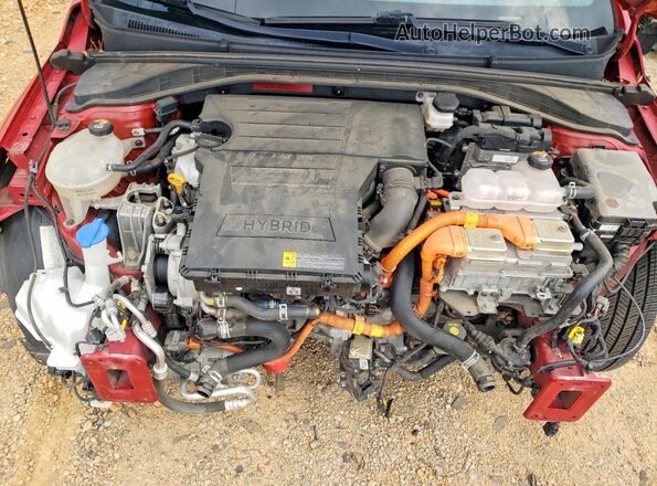 KMHC85LC3MU256667 2021 HYUNDAI IONIQ Красный Вид задней части салона
