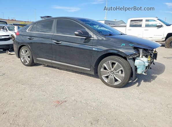 KMHC85LC4JU064069 2018 HYUNDAI IONIQ Черный Передняя правая четверть