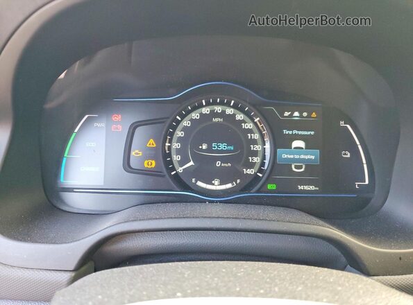 KMHC85LC4JU064069 2018 HYUNDAI IONIQ Черный Вид щитка приборов