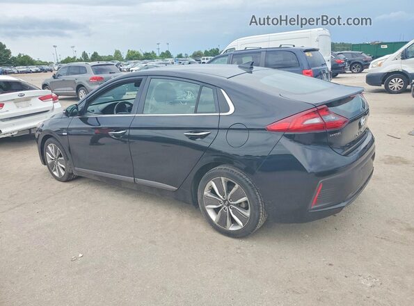 KMHC85LC4JU071975 2018 HYUNDAI IONIQ Black უკანა მარცხენა