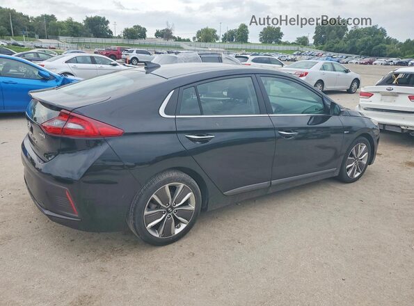 KMHC85LC4JU071975 2018 HYUNDAI IONIQ Black უკანა მარჯვენა