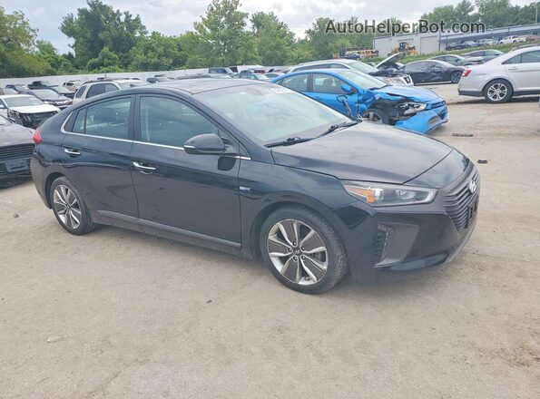 KMHC85LC4JU071975 2018 HYUNDAI IONIQ Black წინა მარჯვენა