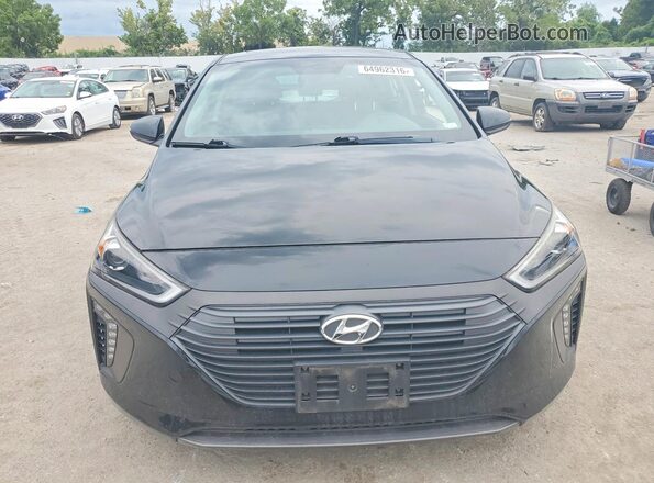 KMHC85LC4JU071975 2018 HYUNDAI IONIQ Black წინა ხედი