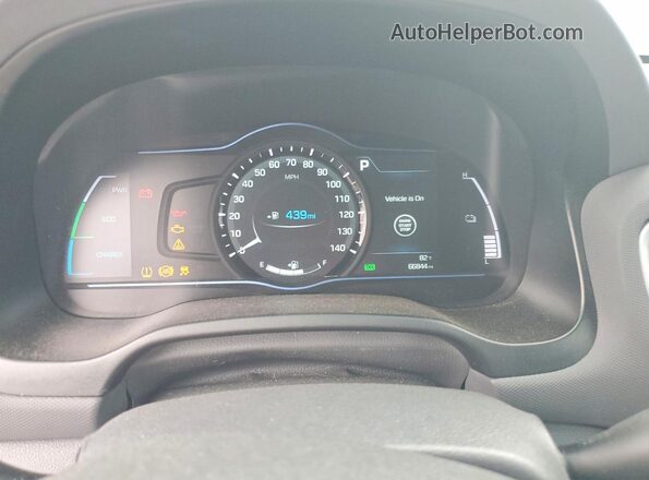 KMHC85LC4JU071975 2018 HYUNDAI IONIQ Black ხელსაწყოთა პანელის ხედი