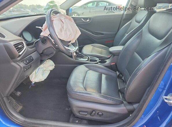 KMHC85LC7JU072277 2018 HYUNDAI IONIQ Blue Front interior view