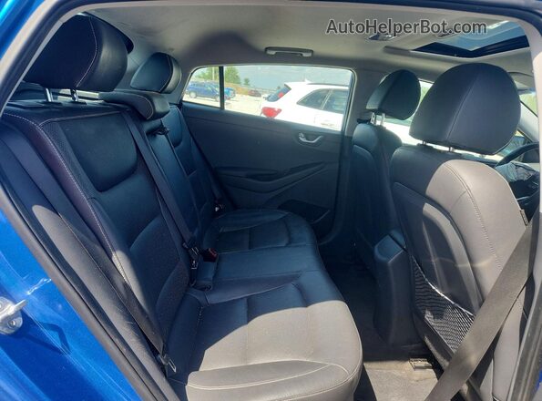 KMHC85LC7JU072277 2018 HYUNDAI IONIQ Blue Rear seats view