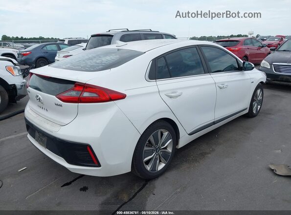 KMHC85LC9HU040098 2017 HYUNDAI IONIQ HYBRID White Trasero derecho