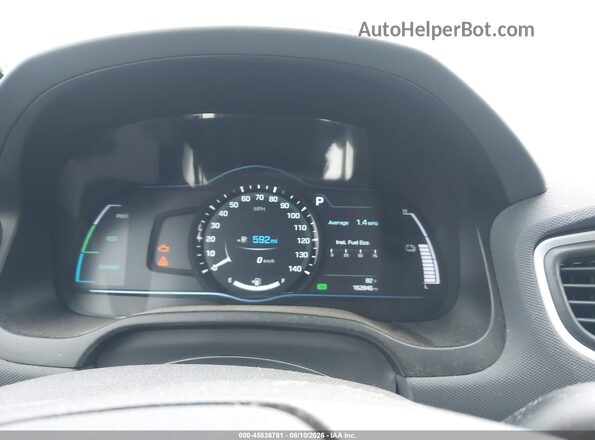 KMHC85LC9HU040098 2017 HYUNDAI IONIQ HYBRID White Vista de los asientos traseros