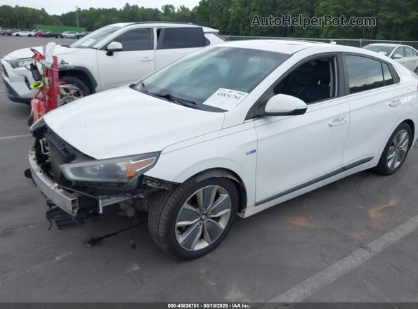 KMHC85LC9HU040098 2017 HYUNDAI IONIQ HYBRID White Vista tres cuartos delantera izquierda