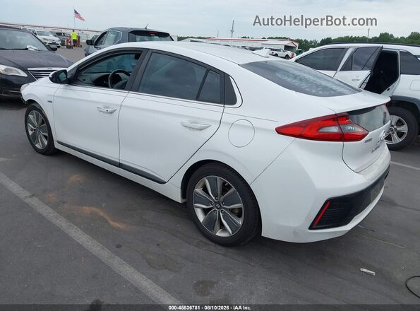 KMHC85LC9HU040098 2017 HYUNDAI IONIQ HYBRID White Trasero izquierdo