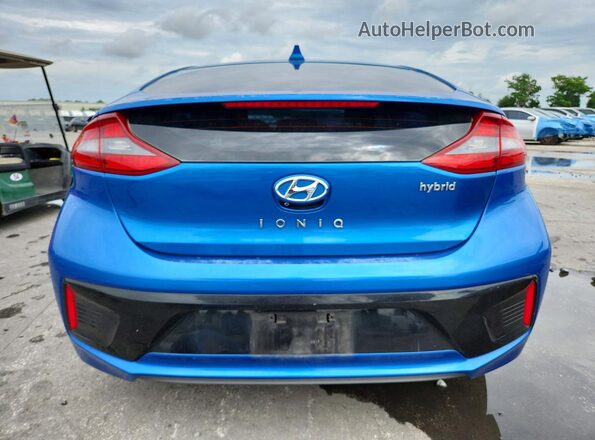 KMHC85LCXHU035475 2017 HYUNDAI IONIQ Blue Հետևի տեսք