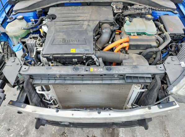 KMHC85LCXHU035475 2017 HYUNDAI IONIQ Blue Սալոնի հետևի տեսք