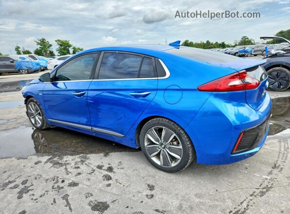 KMHC85LCXHU035475 2017 HYUNDAI IONIQ Blue Հետևի ձախ