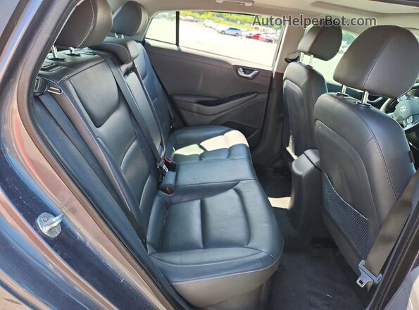 KMHC85LCXJU081765 2018 HYUNDAI IONIQ Gray უკანა სავარძლების ხედი