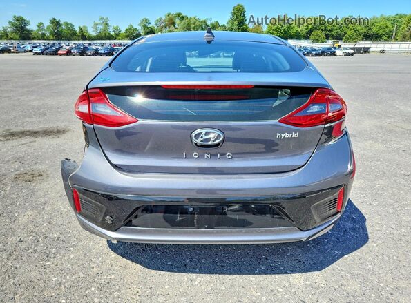 KMHC85LCXJU081765 2018 HYUNDAI IONIQ Gray უკანა ხედი