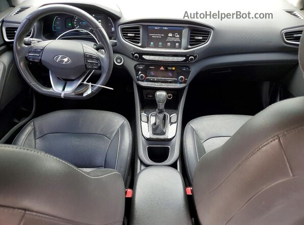 KMHC85LCXJU084181 2018 HYUNDAI IONIQ Black Widok deski rozdzielczej