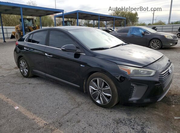 KMHC85LCXJU084181 2018 HYUNDAI IONIQ Black Przód prawy