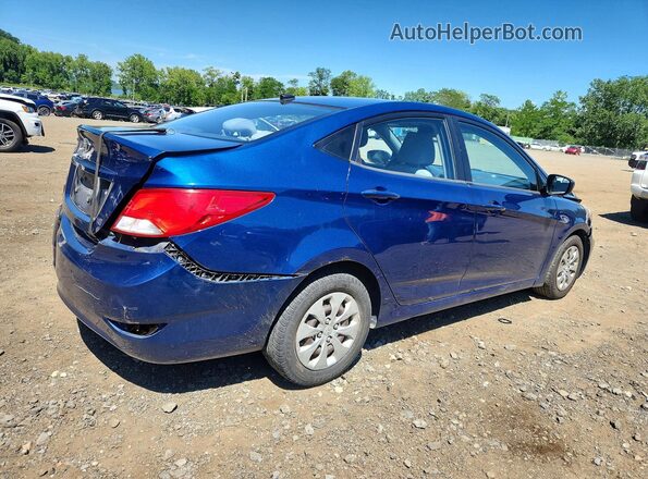 KMHCT4AE0GU013075 2016 HYUNDAI ACCENT Blue Rear right