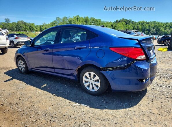 KMHCT4AE0GU013075 2016 HYUNDAI ACCENT Blue Rear left