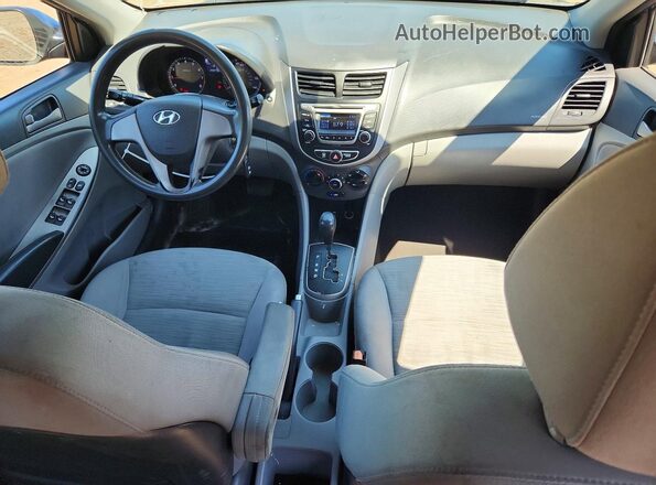 KMHCT4AE0GU013075 2016 HYUNDAI ACCENT Blue Dashboard view