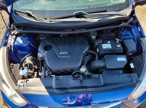 KMHCT4AE0GU013075 2016 HYUNDAI ACCENT Blue Rear interior view