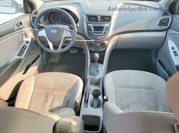 KMHCT4AE0GU072305 2016 HYUNDAI ACCENT Silver Widok deski rozdzielczej