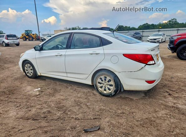 KMHCT4AE0GU114357 2016 HYUNDAI ACCENT White Задня ліва чверть