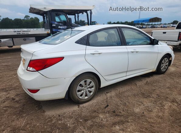 KMHCT4AE0GU114357 2016 HYUNDAI ACCENT White Задня права чверть