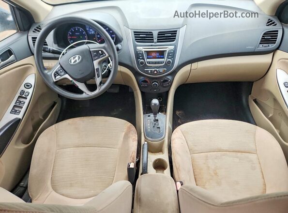 KMHCT4AE0GU114357 2016 HYUNDAI ACCENT White Вид панелі приладів
