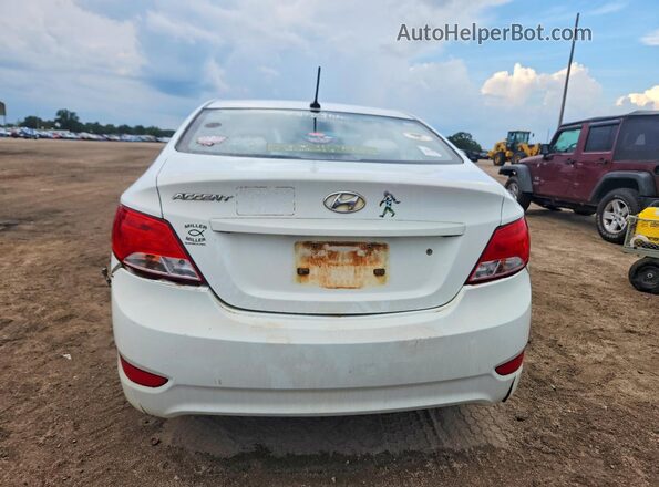 KMHCT4AE0GU114357 2016 HYUNDAI ACCENT White Вид ззаду