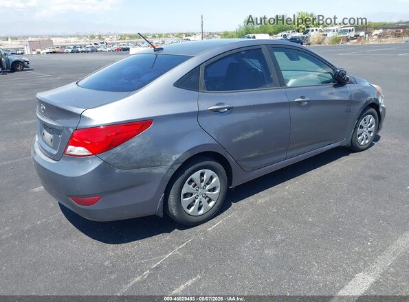 KMHCT4AE0GU140618 2016 HYUNDAI ACCENT Серый Задняя правая четверть