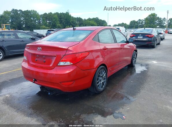 KMHCT4AE0GU161355 2016 HYUNDAI ACCENT Красный Задняя правая четверть