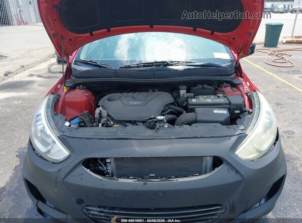 KMHCT4AE0GU161355 2016 HYUNDAI ACCENT Красный Вид сзади