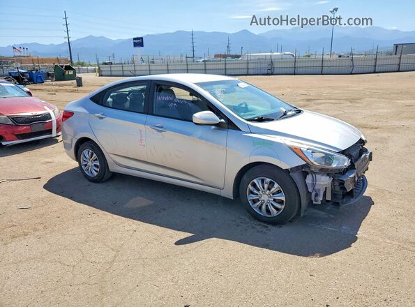 KMHCT4AE0GU958401 2016 HYUNDAI ACCENT Silver Delantero derecho