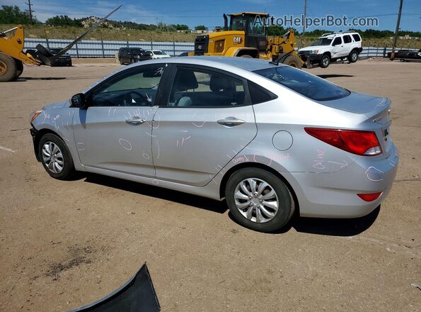 KMHCT4AE0GU958401 2016 HYUNDAI ACCENT Silver Trasero izquierdo