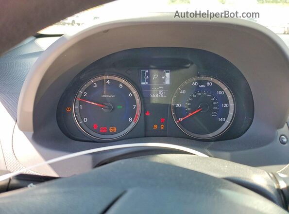 KMHCT4AE0GU958401 2016 HYUNDAI ACCENT Silver Vista del cuadro de instrumentos