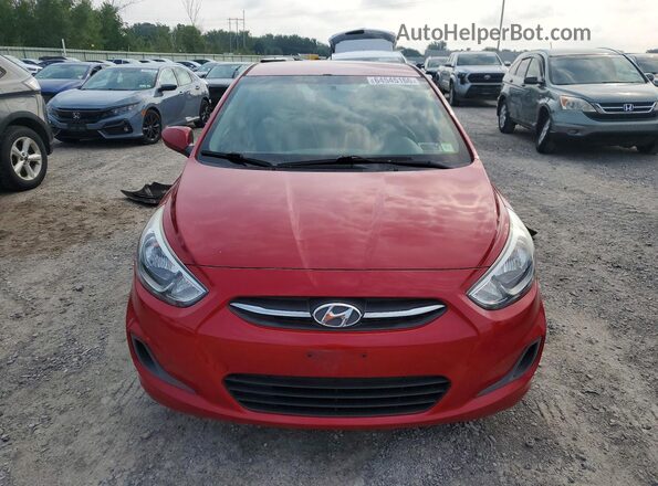 KMHCT4AE0GU969771 2016 HYUNDAI ACCENT Red Vista frontal