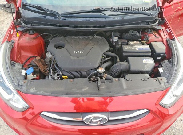 KMHCT4AE0GU969771 2016 HYUNDAI ACCENT Red Vista interior trasera