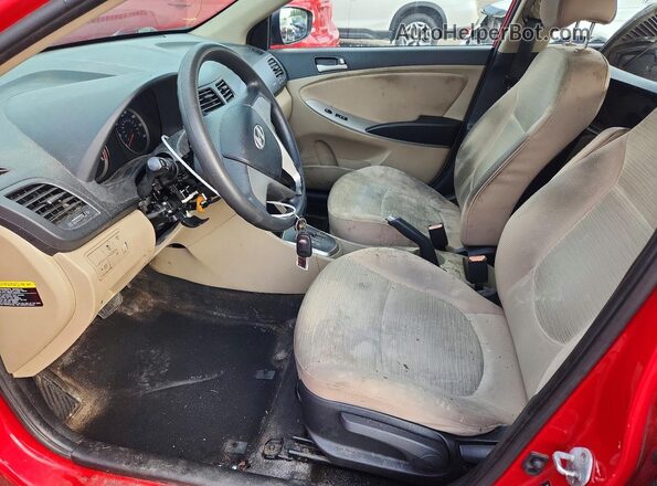 KMHCT4AE0GU969771 2016 HYUNDAI ACCENT Red Vista interior delantera