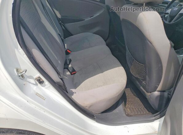 KMHCT4AE0GU981080 2016 HYUNDAI ACCENT White Rear seats view
