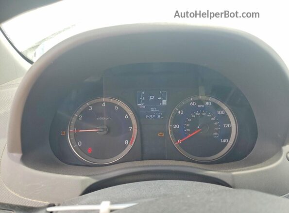 KMHCT4AE0GU981080 2016 HYUNDAI ACCENT White Instrument cluster view