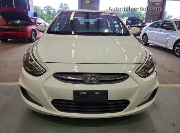 KMHCT4AE0HU175080 2017 HYUNDAI ACCENT Белый Вид щитка приборов