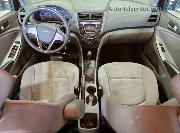 KMHCT4AE0HU175080 2017 HYUNDAI ACCENT Белый Панорамный вид салона 360°