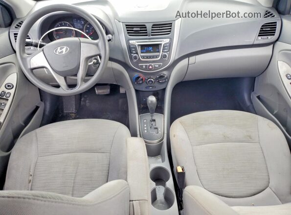 KMHCT4AE0HU247315 2017 HYUNDAI ACCENT Gray Dashboard view