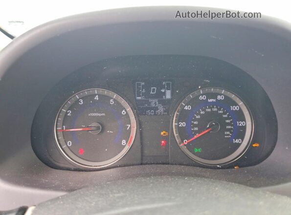 KMHCT4AE0HU247315 2017 HYUNDAI ACCENT Gray Instrument cluster view