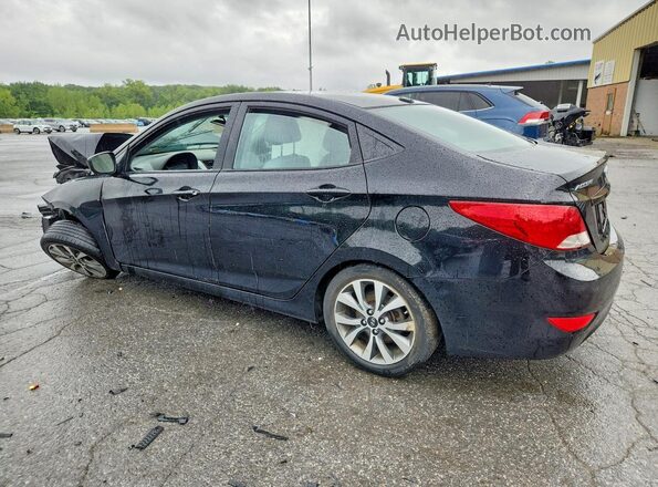 KMHCT4AE0HU355403 2017 HYUNDAI ACCENT Black Trasero izquierdo