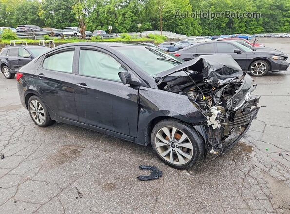 KMHCT4AE0HU355403 2017 HYUNDAI ACCENT Black Delantero derecho