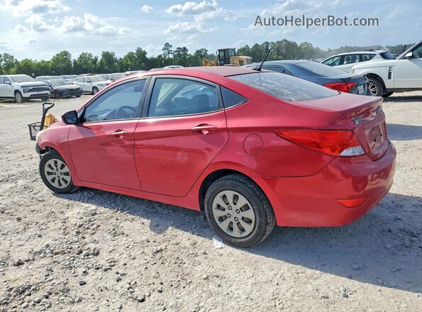 KMHCT4AE1GU050247 2016 HYUNDAI ACCENT Red Tył lewy
