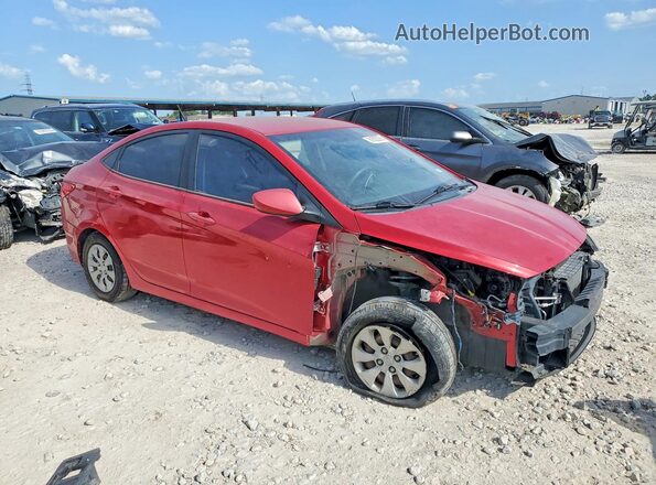 KMHCT4AE1GU050247 2016 HYUNDAI ACCENT Red Przód prawy