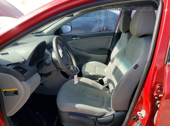 KMHCT4AE1GU050247 2016 HYUNDAI ACCENT Red Widok wnętrza z przodu